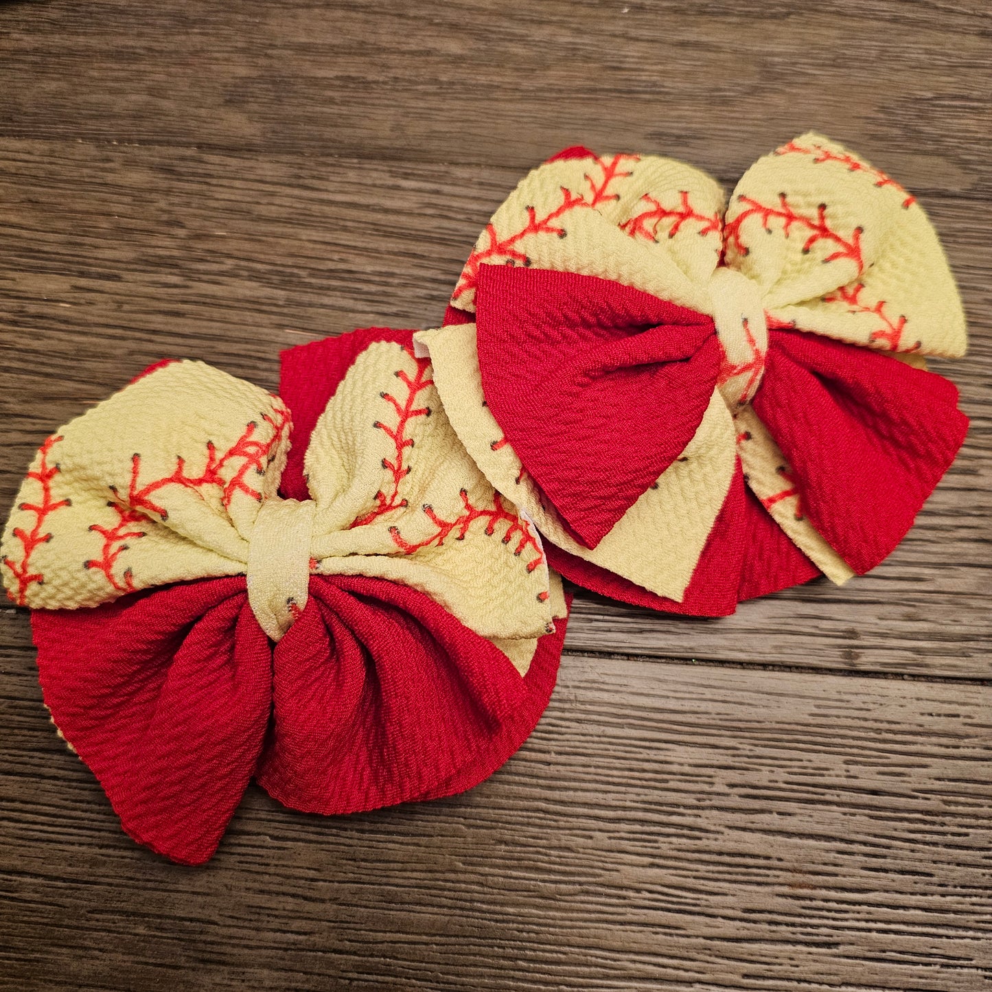Softball Stitch Bows