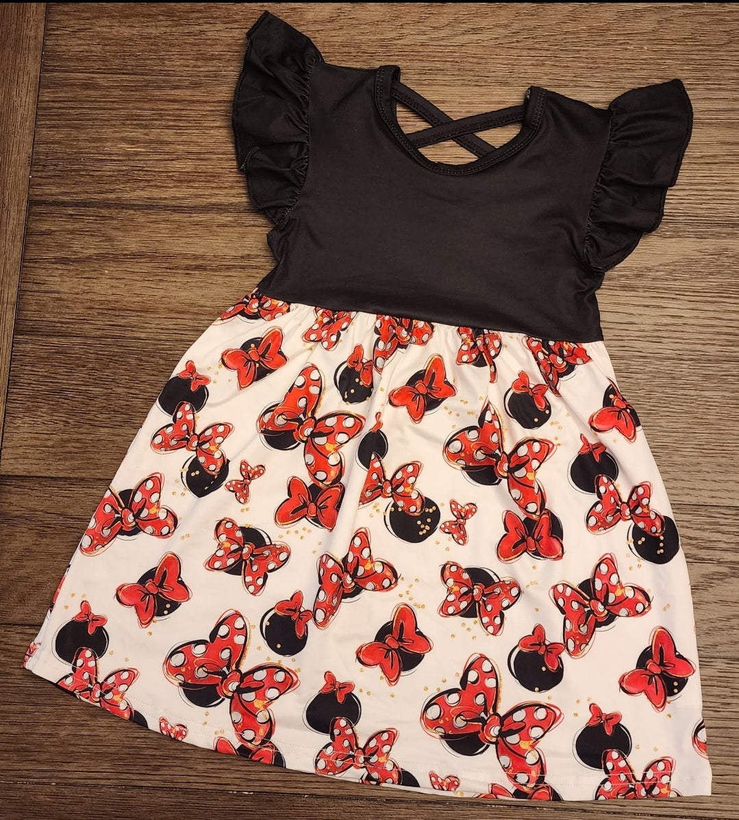 Mouse Polka Bow Dress