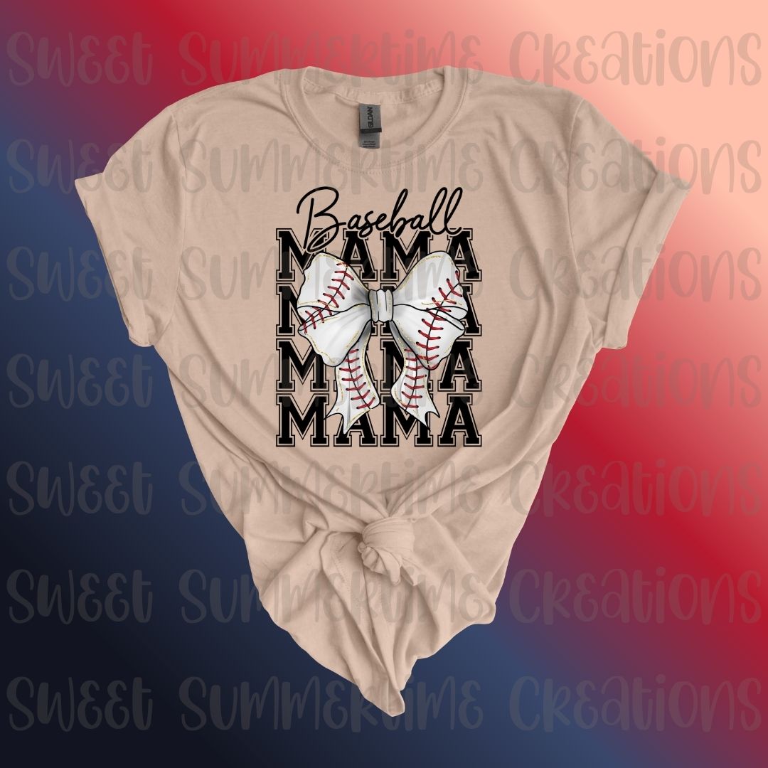 Baseball Mama Bow