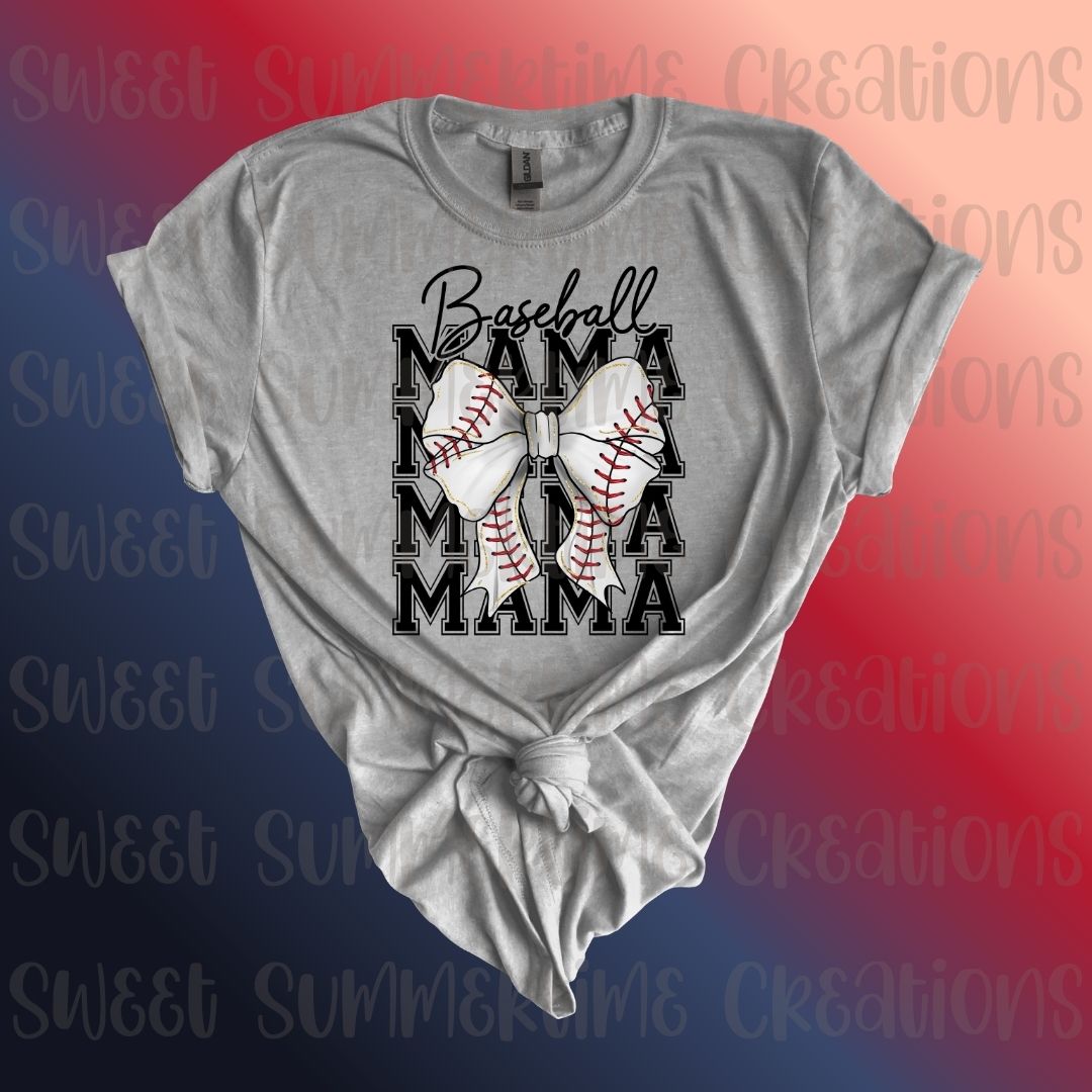 Baseball Mama Bow