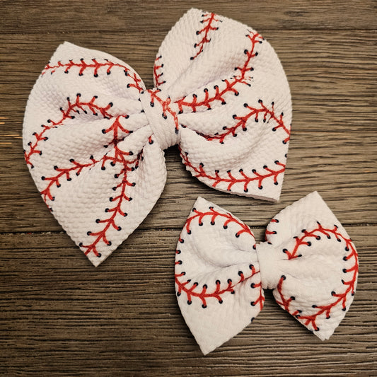 Baseball Stitch Bows