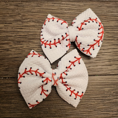 Baseball Stitch Bows