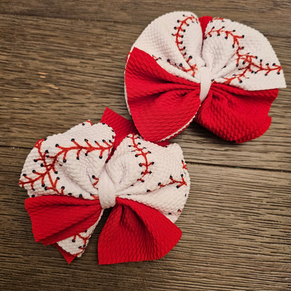 Baseball Stitch Bows