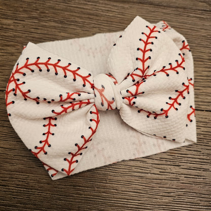 Baseball Stitch Bows