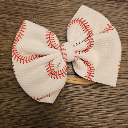 Baseball Stitch2 Bows