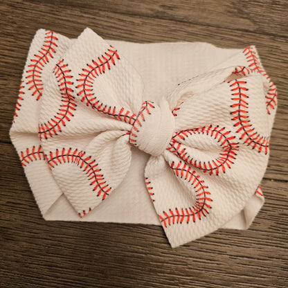 Baseball Stitch2 Bows