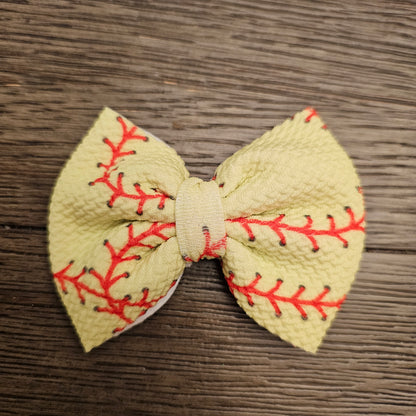 Softball Stitch Bows