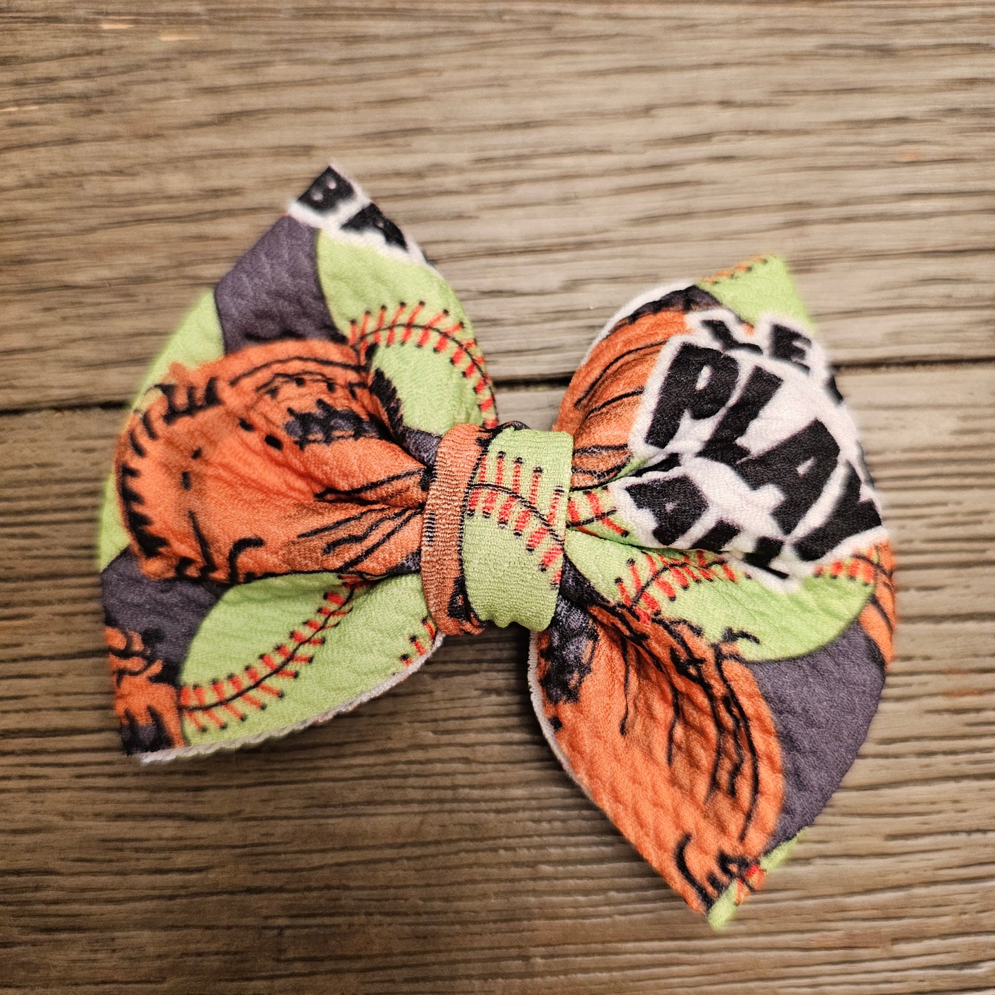 Softball Play Ball Bows