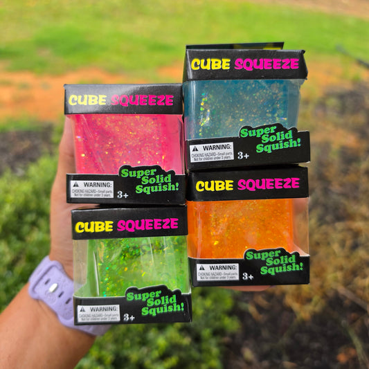Glitter Squishy Cube