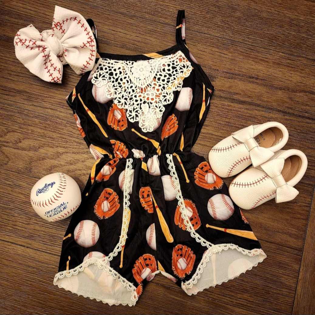 Baseball Romper