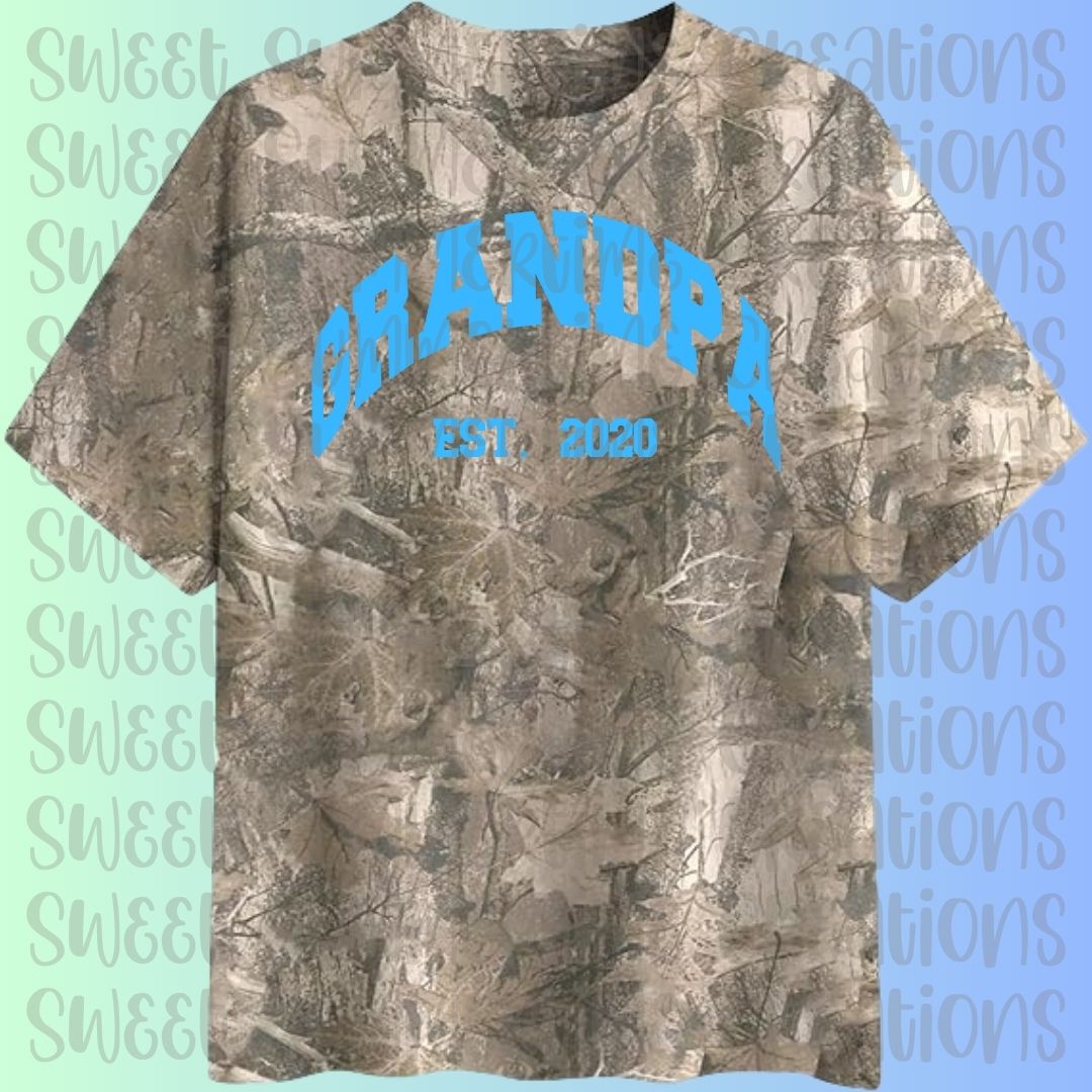 *LIMITED* Camo with Name + Established Year