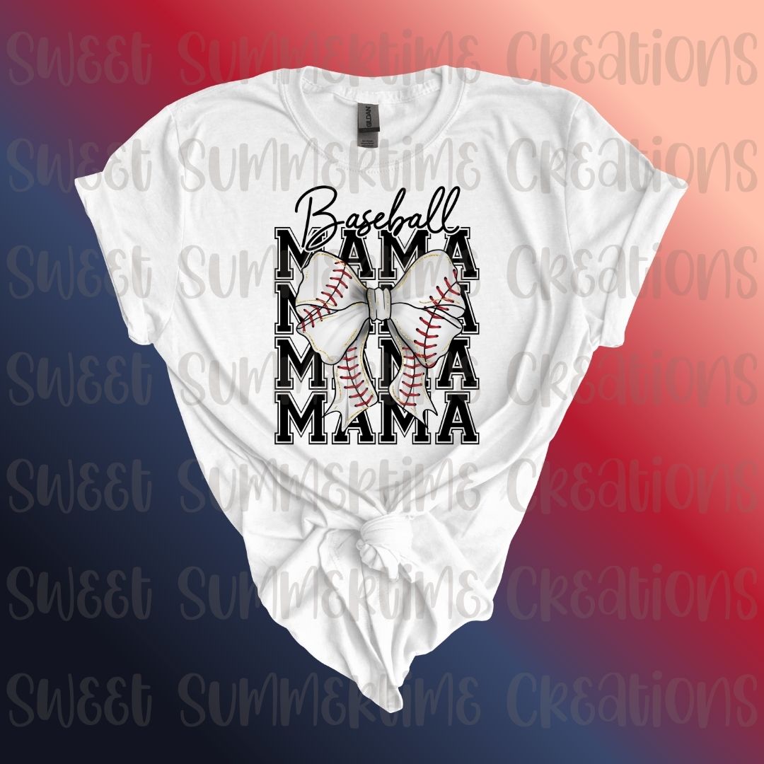 Baseball Mama Bow