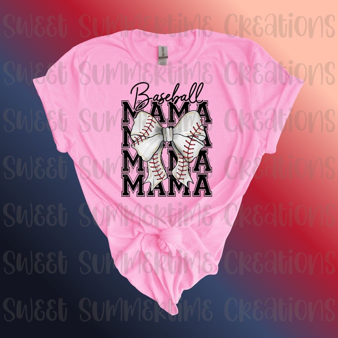 Baseball Mama Bow