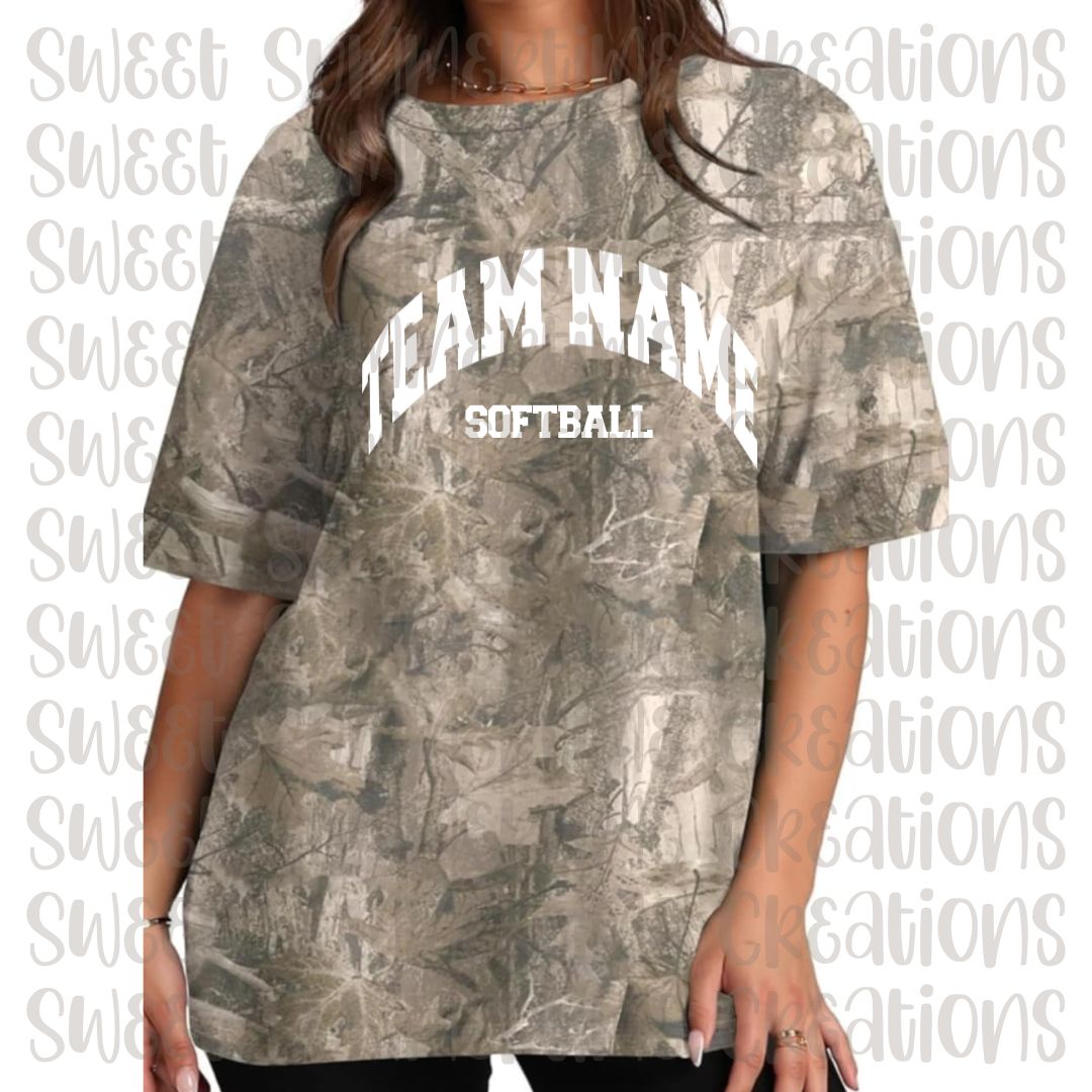 *LIMITED* Camo with Team Name