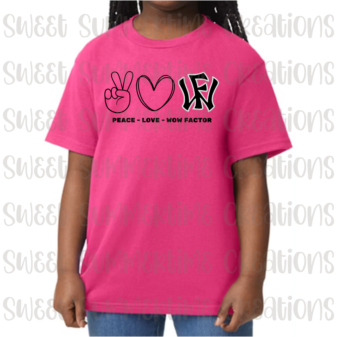 WF Peace Love Wow Factor
