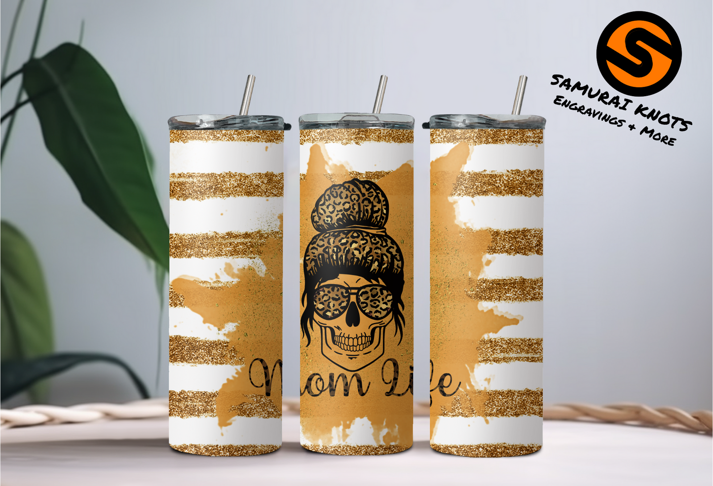 Mom Life Messy Bun Tumbler