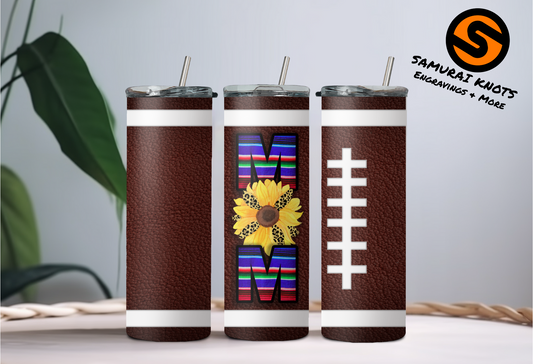 Mom Football Tumbler