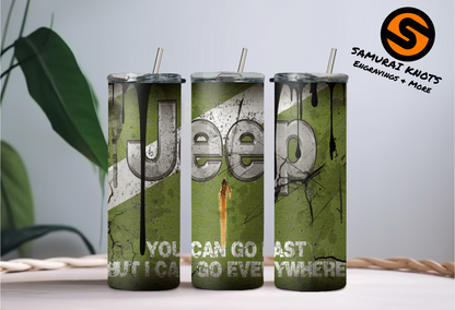 Go Fast Oil Drip Logo Tumbler