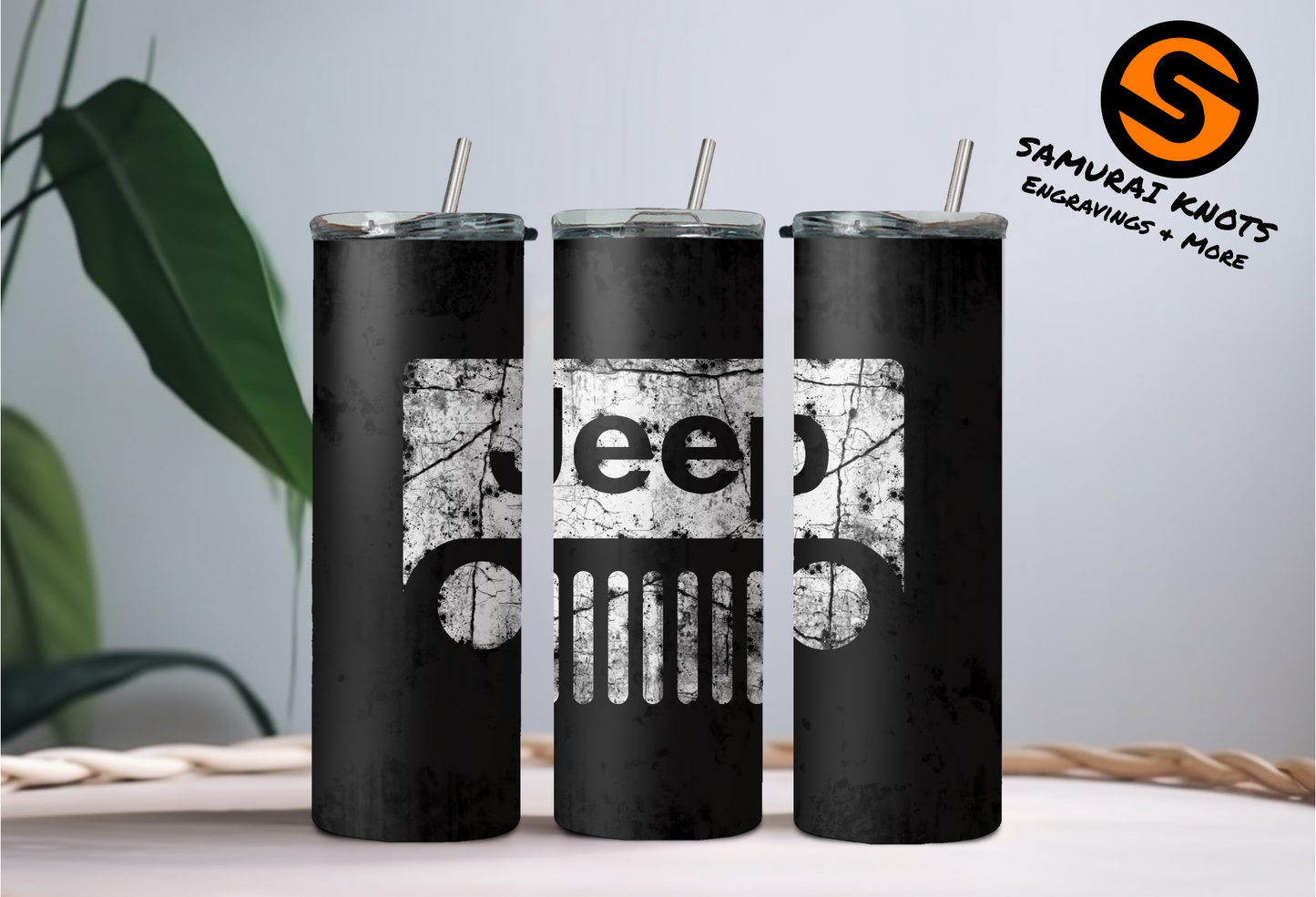 Black Logo Tumbler