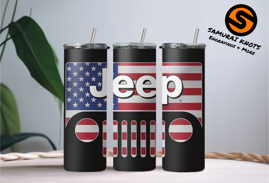 Off Road Flag Tumbler